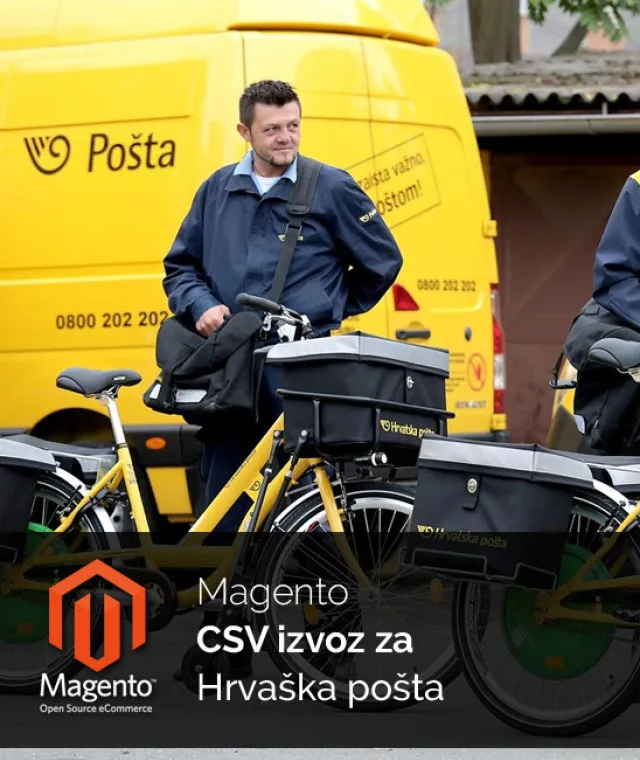 Magento CSV izvoz za Pošta Hrvaška