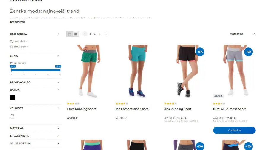 Labels and stickers on products: Sale and other badges show in the list and on the product page