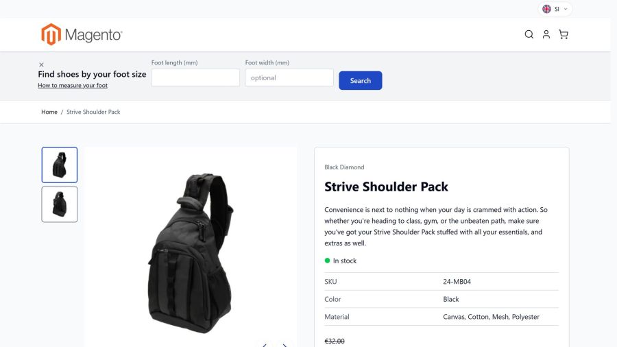 The "Calculate how much you need" link on the product page
