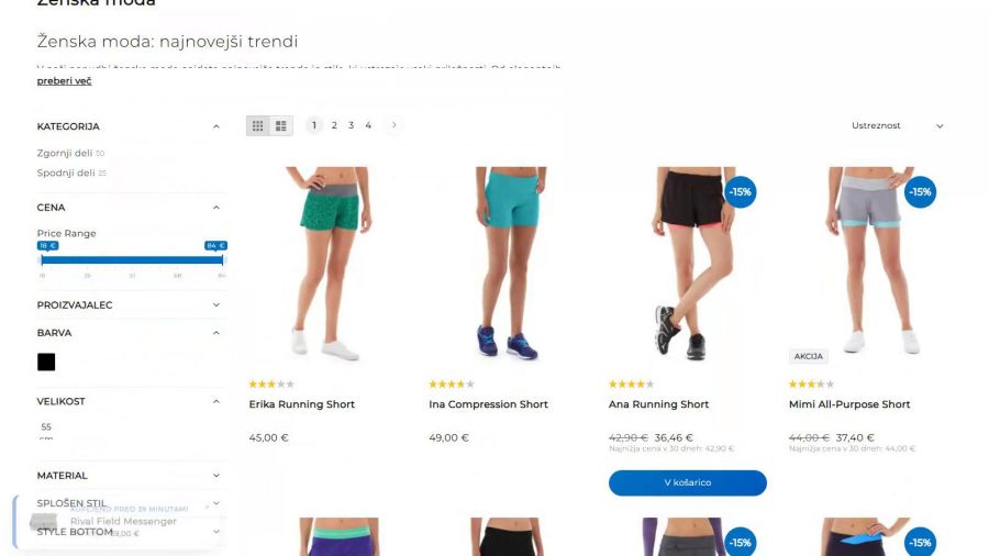 Every discounted product shows its lowest price of the last 30 days, as the law requires: in the list and on the product page