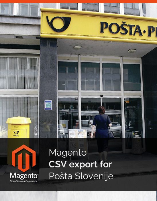 Pošta Slovenije labels and parcel lockers