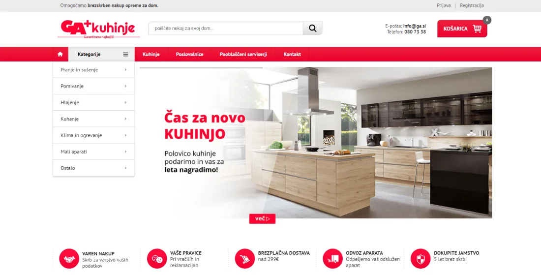 Online store GA Kuhinje