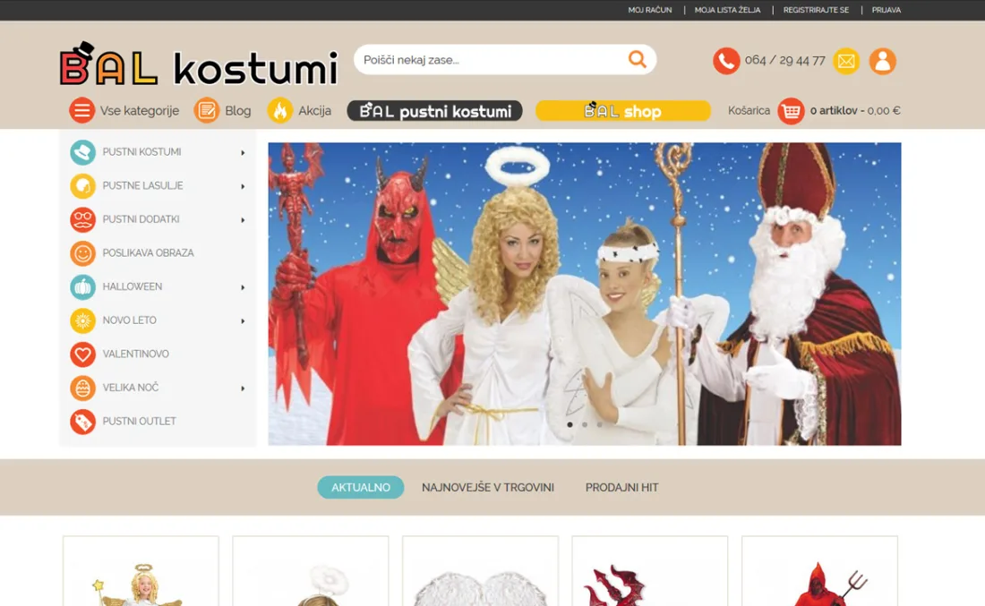 Bal kostumi in shop