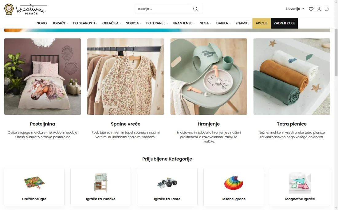 Online store Kreativne Igrace