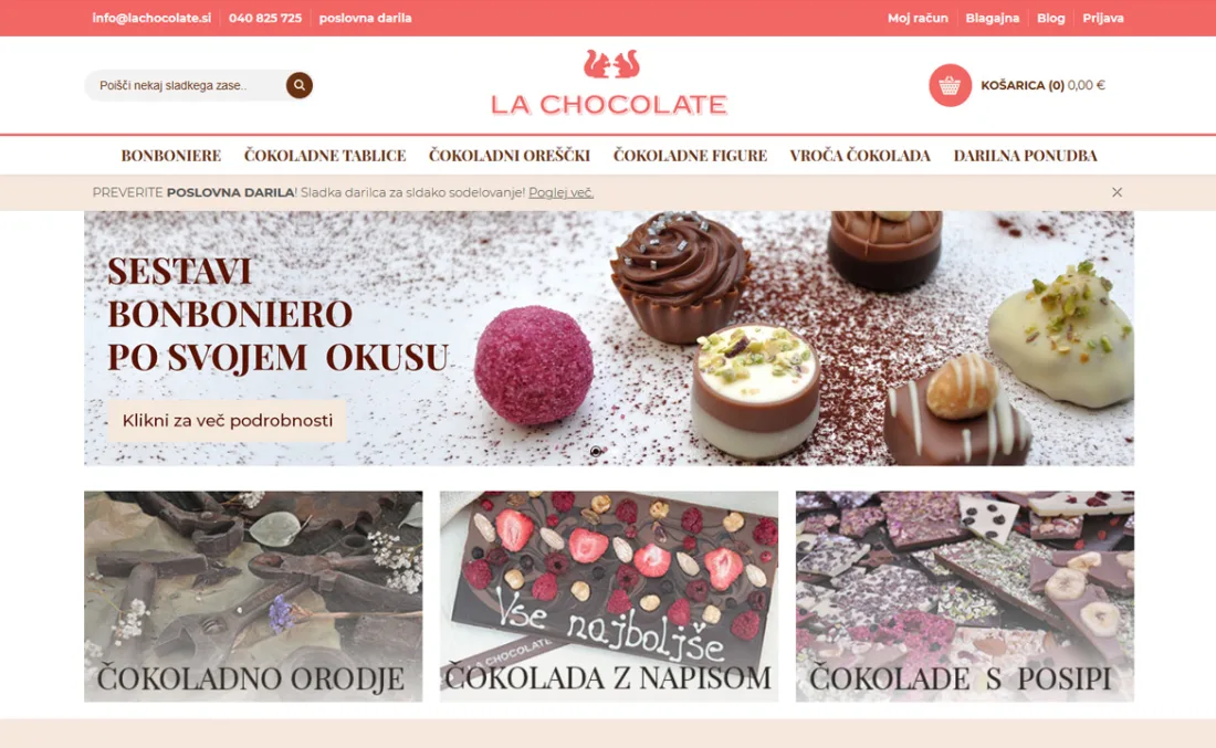 Online store La Chocolate