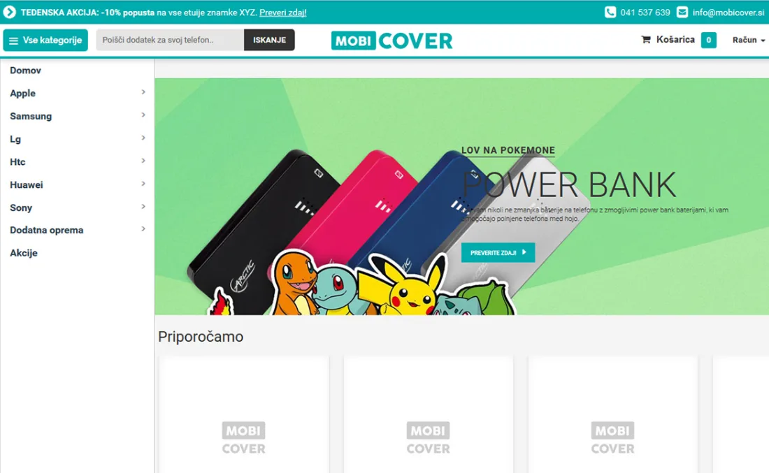 Online store MobiCover