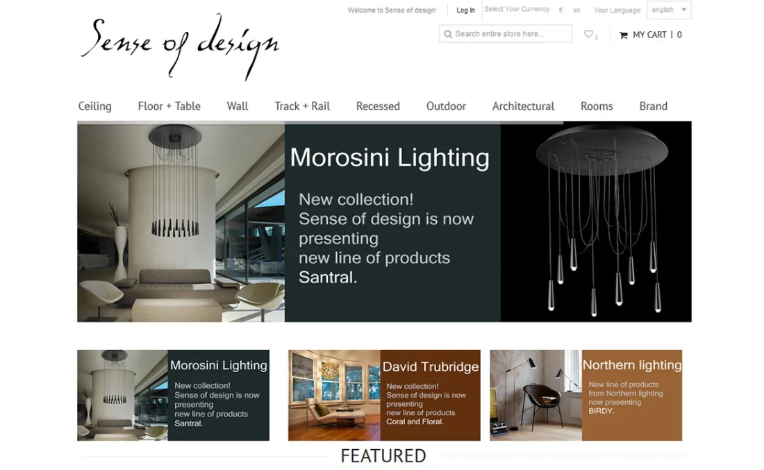 Online store Sense of design