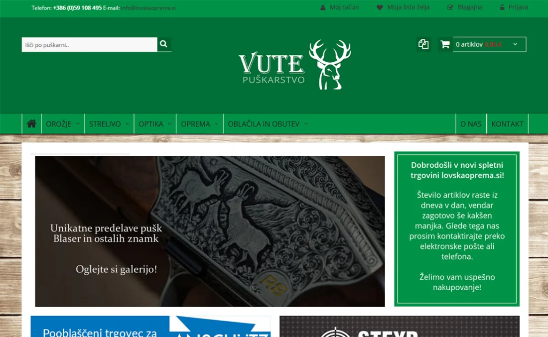 Online store Vute puškarstvo