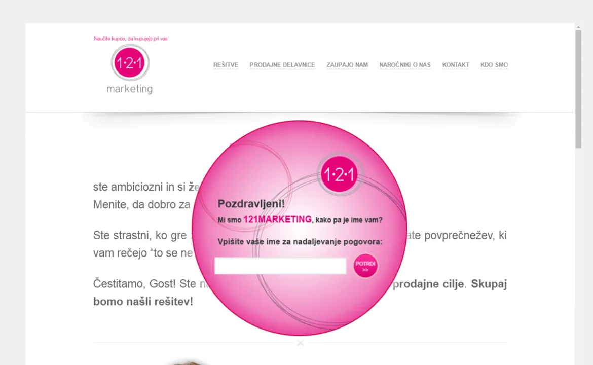 Online store 121 marketing