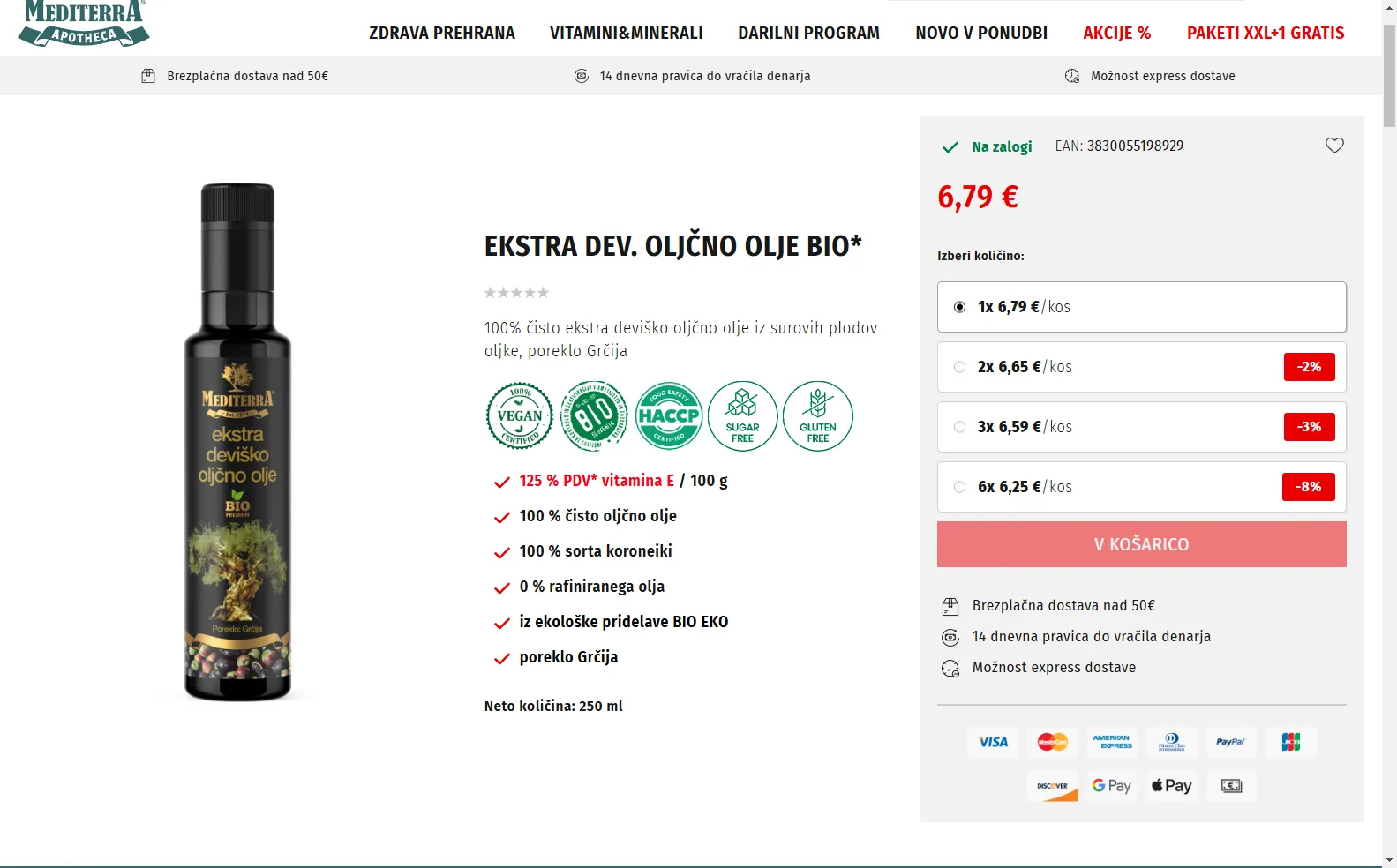 Mediterra: Product page