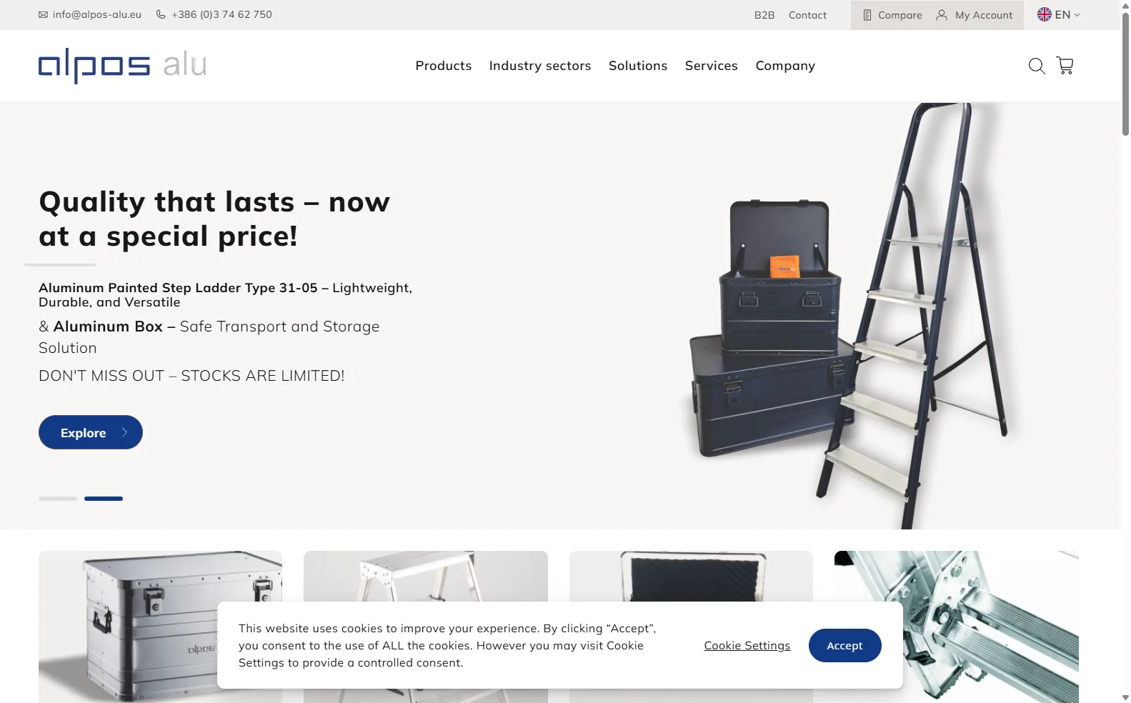 Online store Alpos Alu