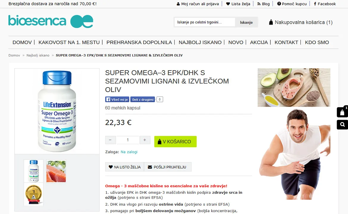 Bioesenca: Bioesenca product page