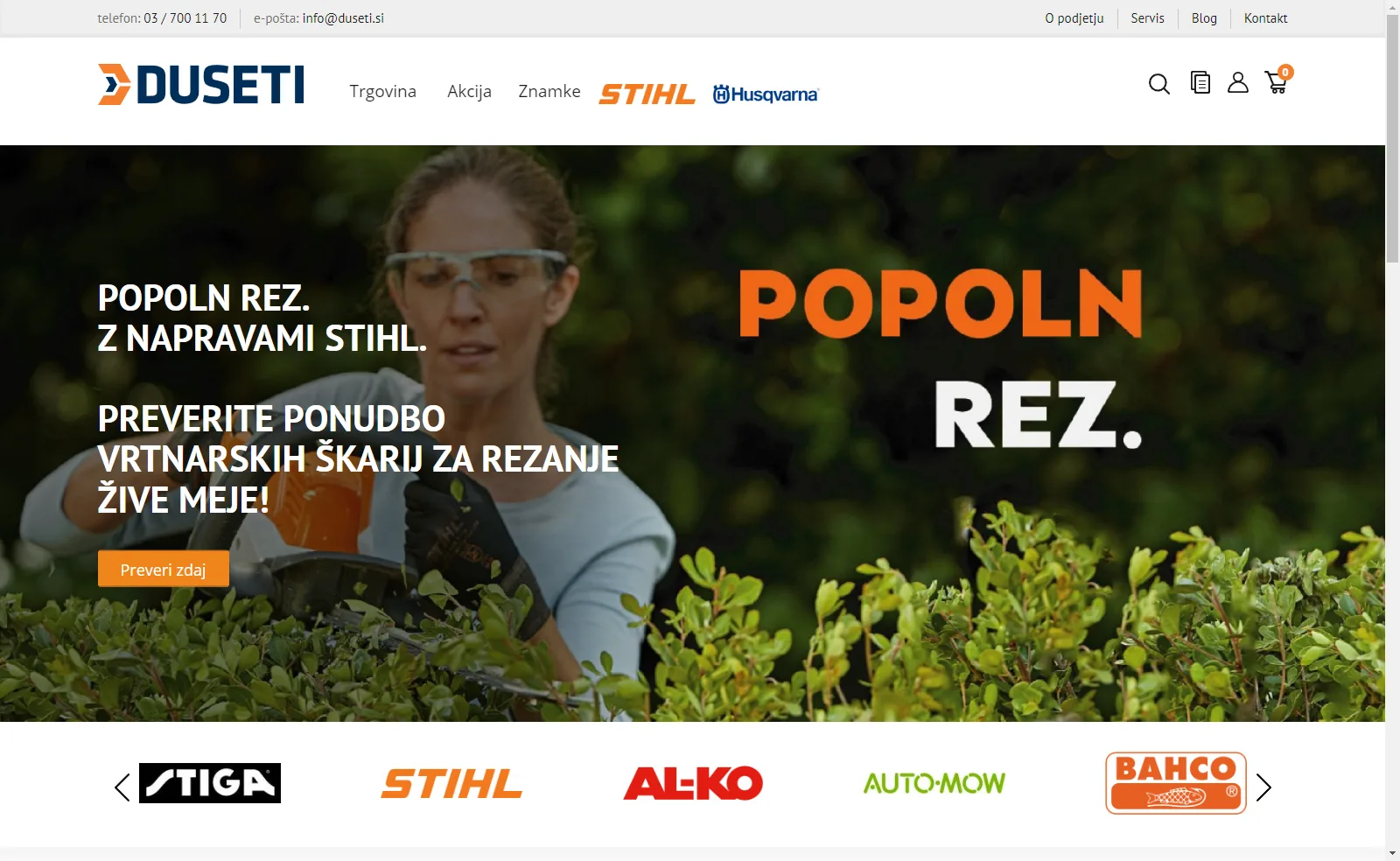 Online store Duseti