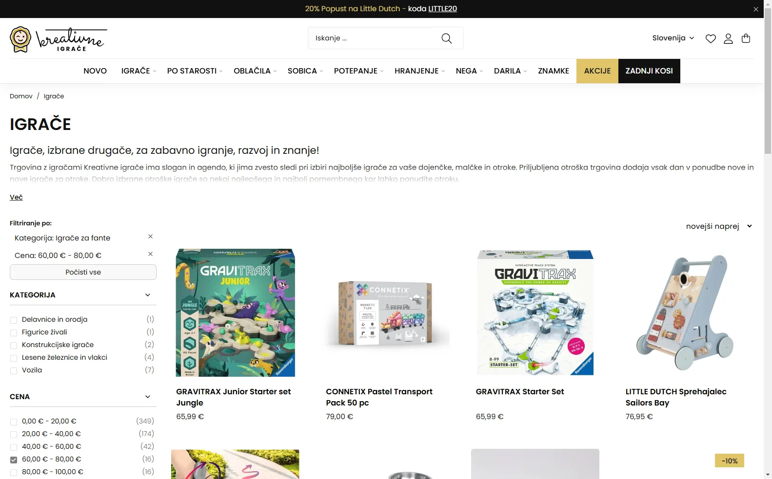 Kreativne Igrace: Filter