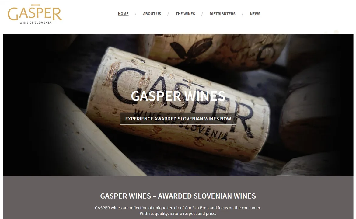 Online store Gasper wines