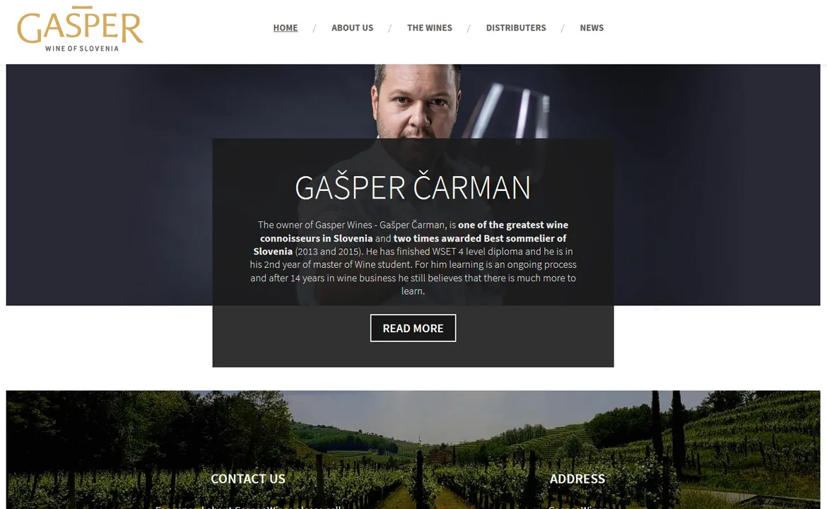 Gasper wines: Gasper presentation