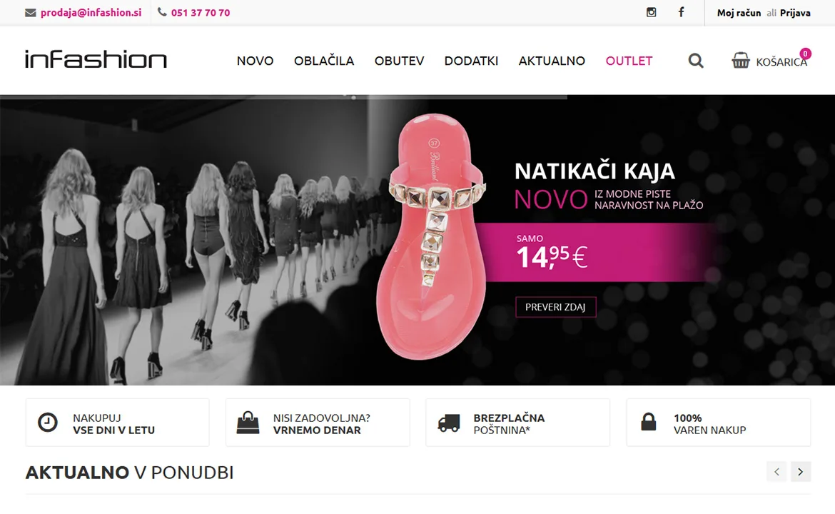 Online store InFashion