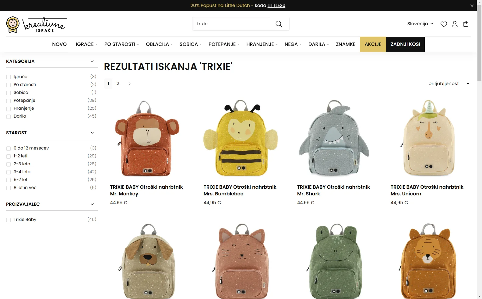 Kreativne Igrace: Search