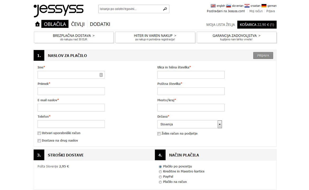 Jessyss: Jessyss checkout