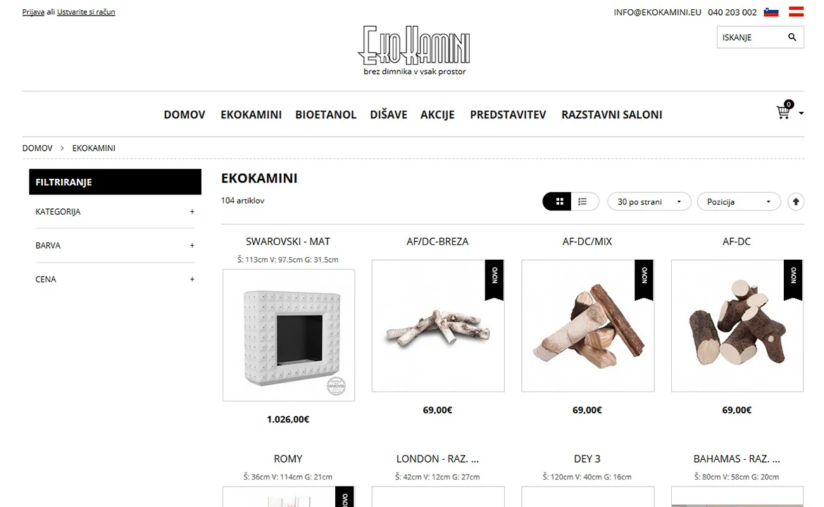 Ekokamini: Ekokamini product catalog