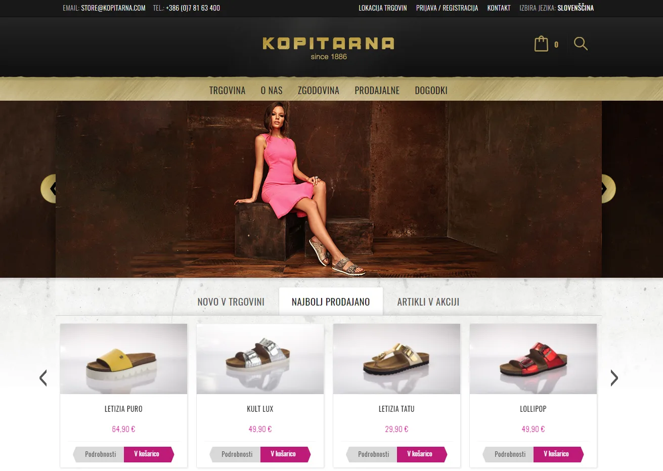 Online store Kopitarna