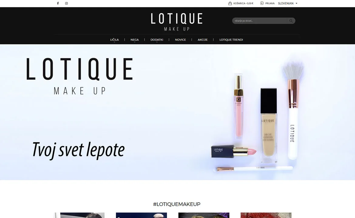 LOTIQUE make up: Lotique homepage