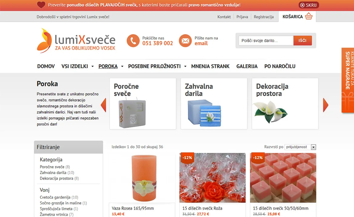 Lumix sveče: Lumix sveče product catalog