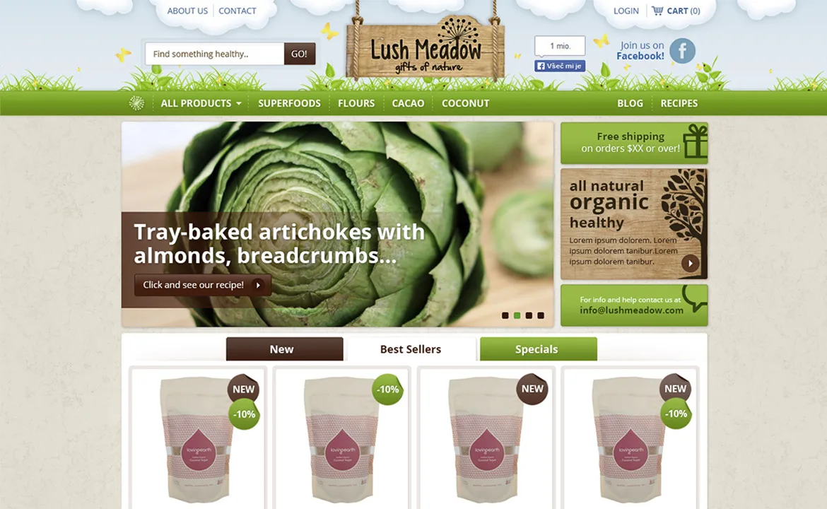 Online store Lush Meadow