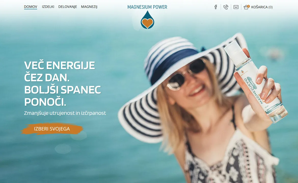 Online store Moč magnezija