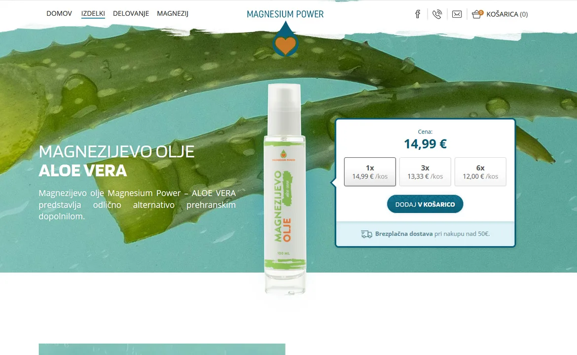 Moč magnezija: Magnezij product presentation