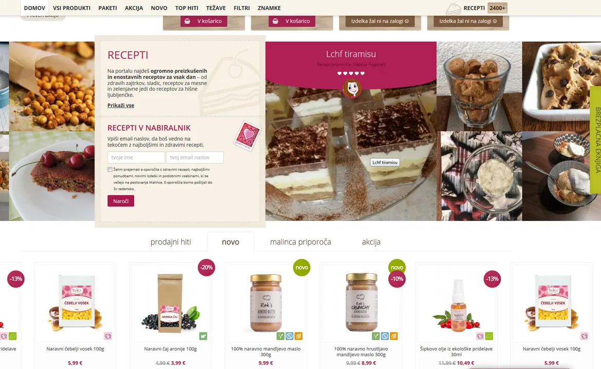 Malinca: Malinca recipes and products