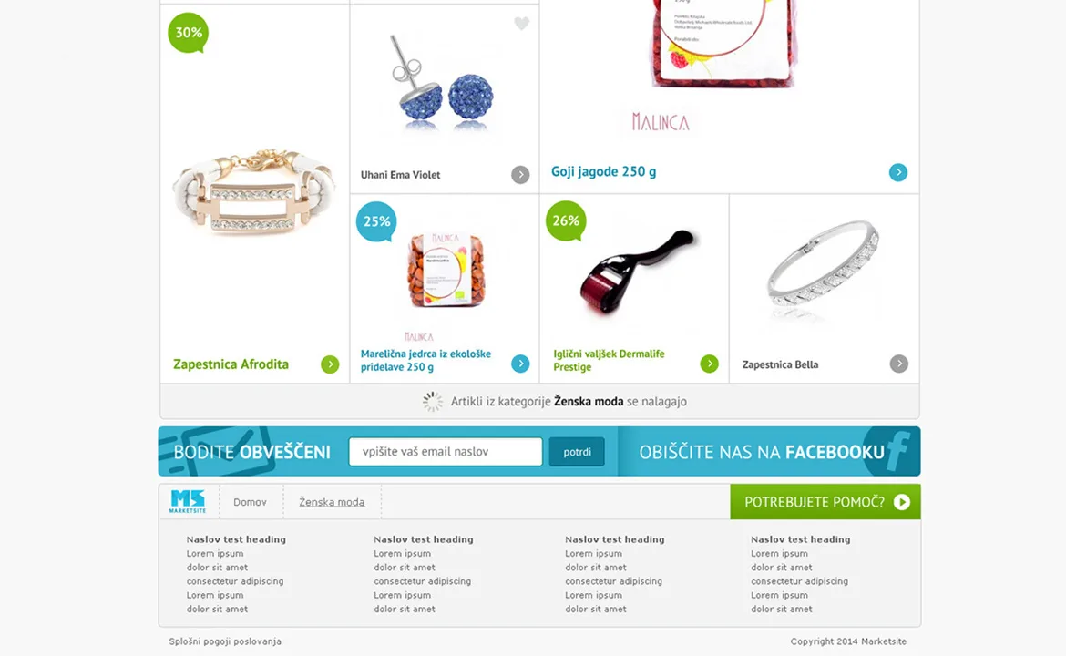 Marketsite: Marketsite homepage