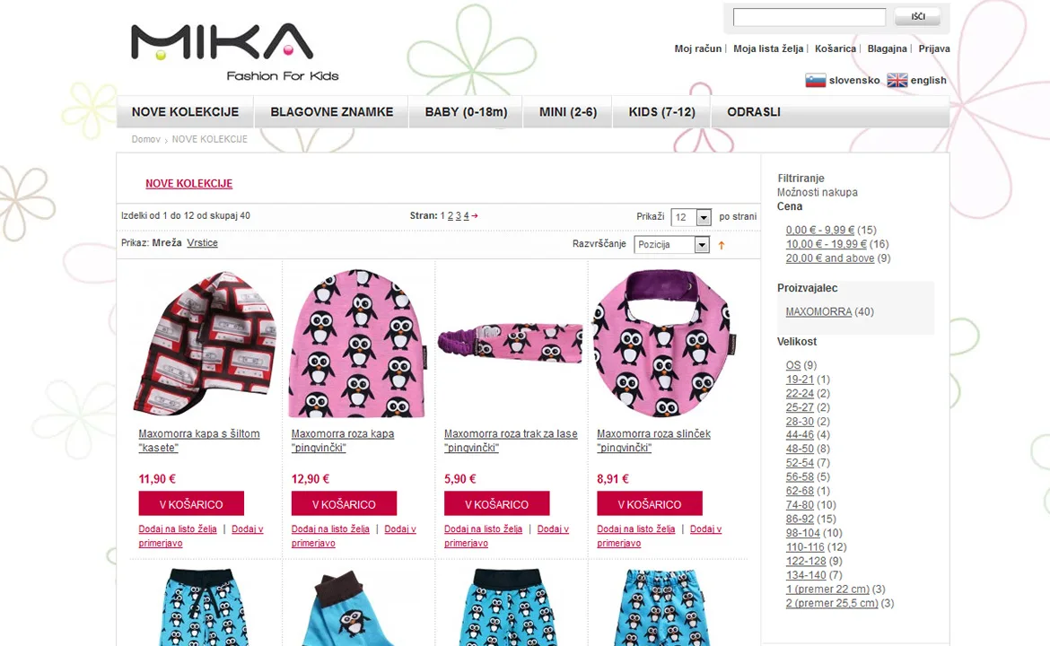 Mika: Mika product catalog