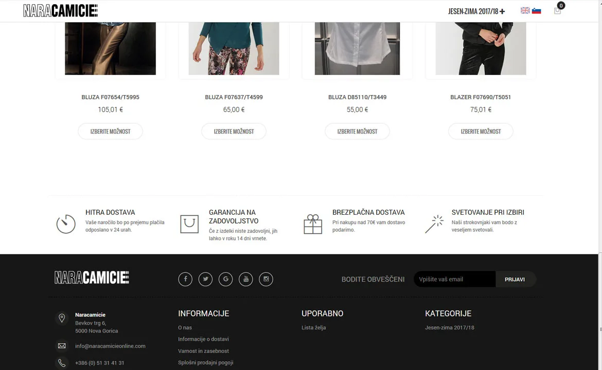 Naracamicie: Naracamicie footer