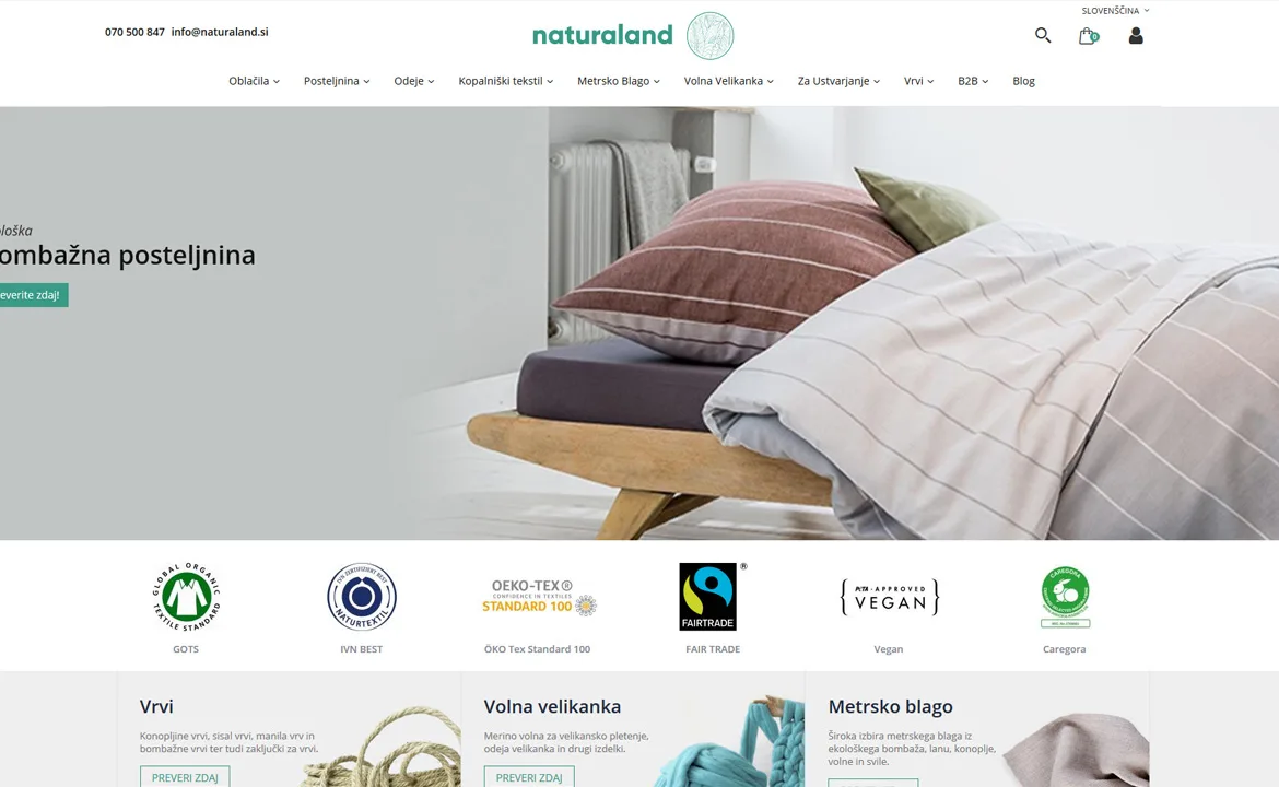 Online store Naturaland