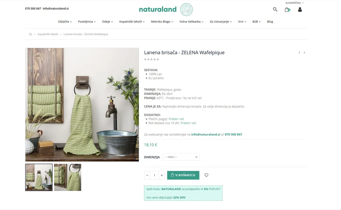 Naturaland: Naturaland product information