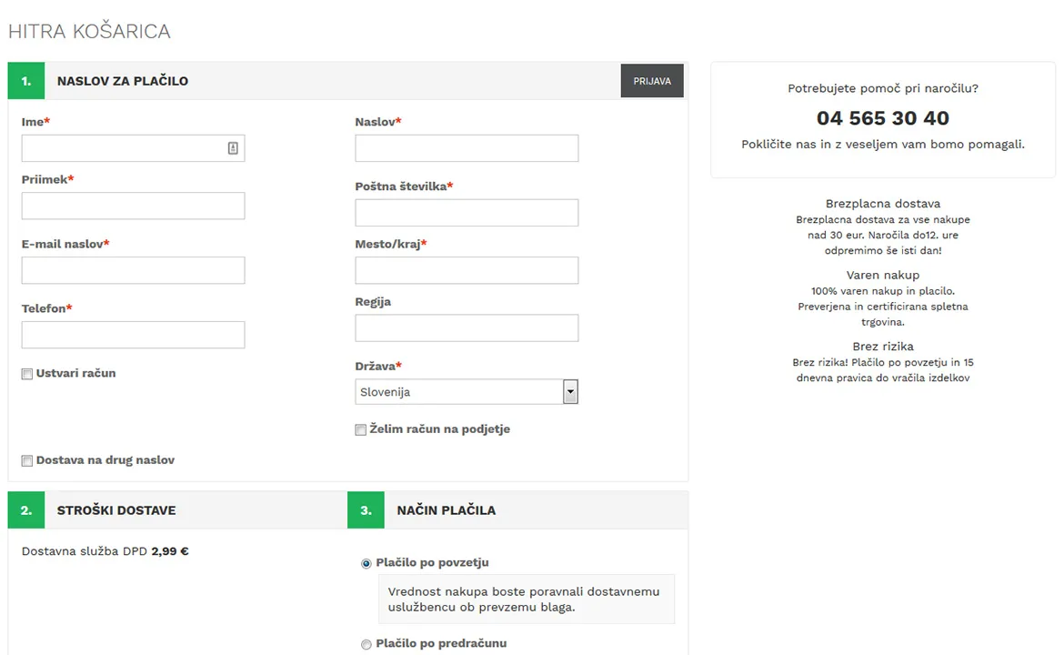 Nutrisslim: Nutrisslim - checkout