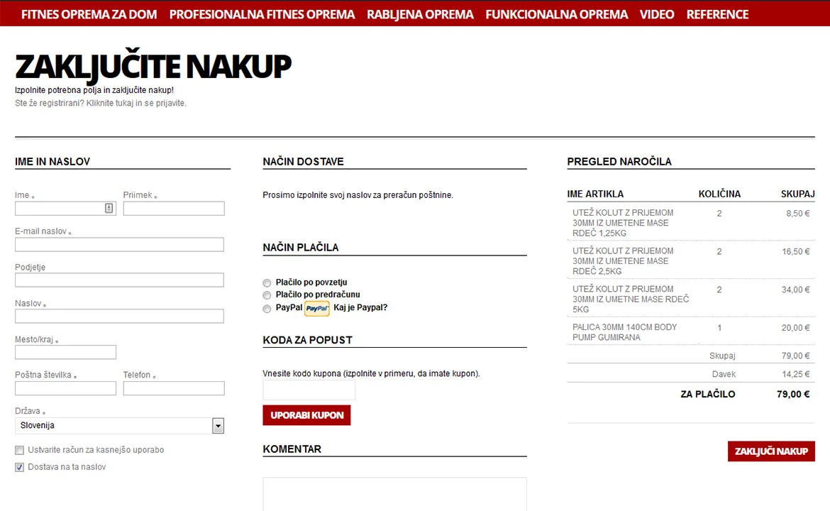 Olimpus-shop: Olimpus-shop checkout