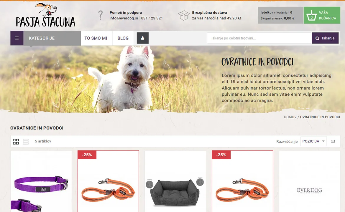 Pasja štacuna: Pasja štacuna product list