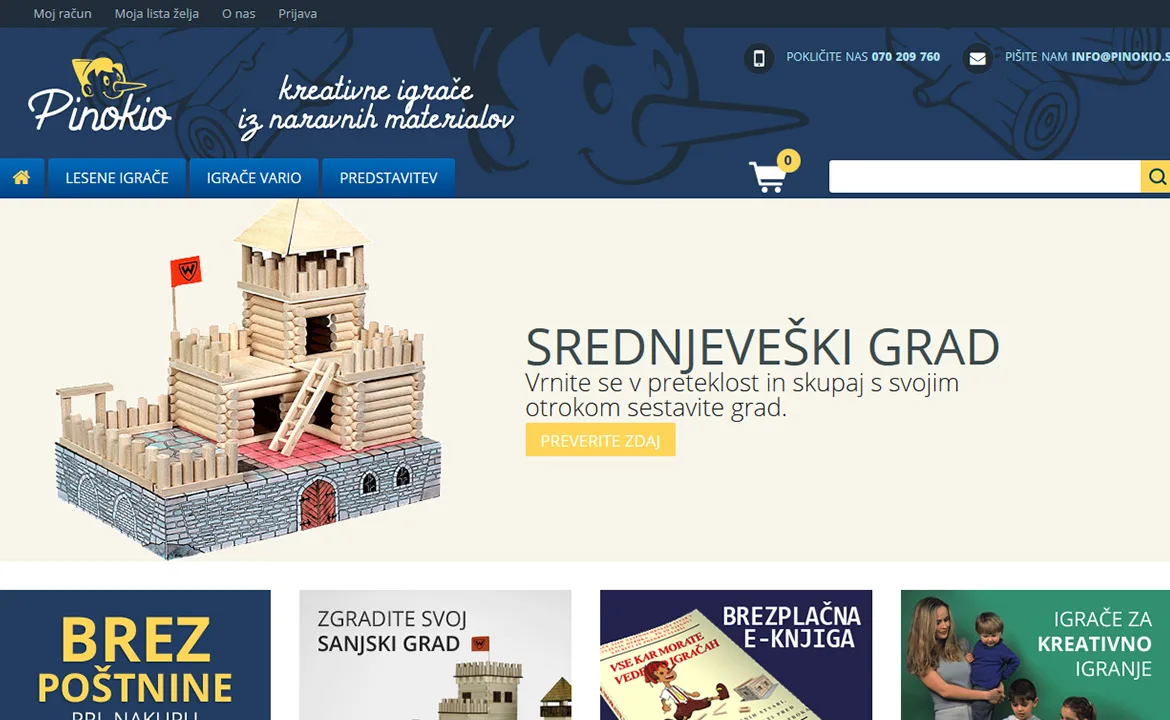 Online store Pinokio