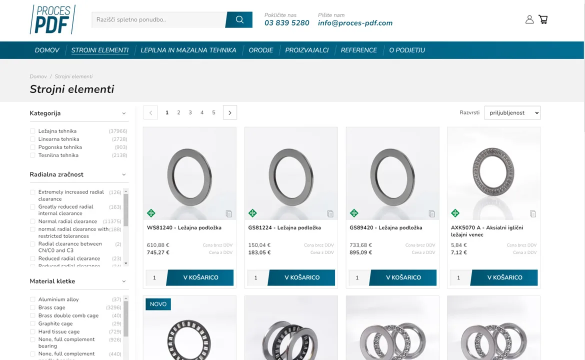 Proces PDF: Proces PDF - filtering on the category page