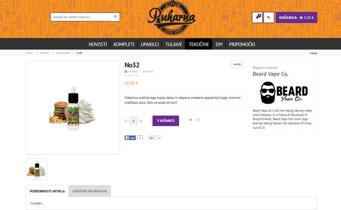 Puharna: Puharna - product page