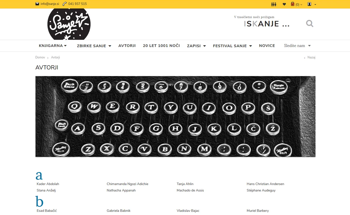 Založba Sanje: Sanje list of authors
