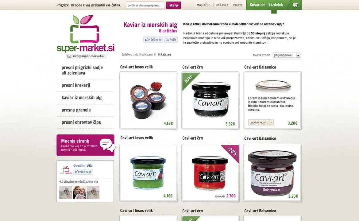 Online store Super-market