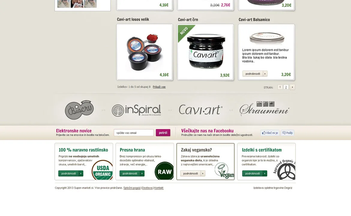 Super-market: Super-market homepage
