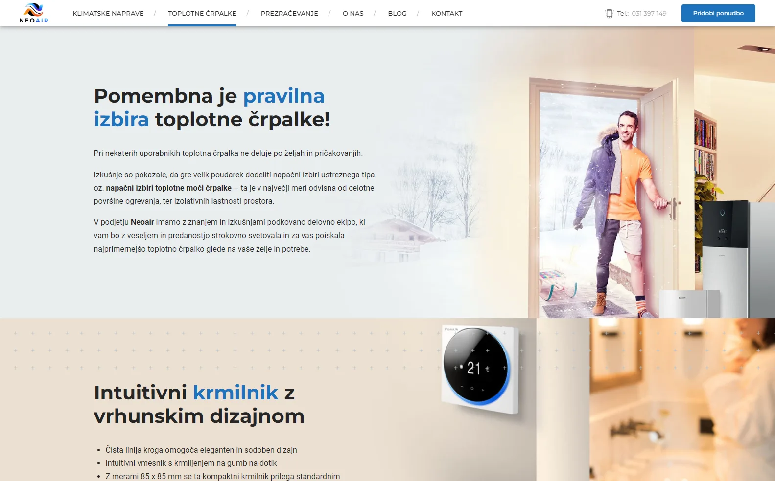Neoair: Heat pumps