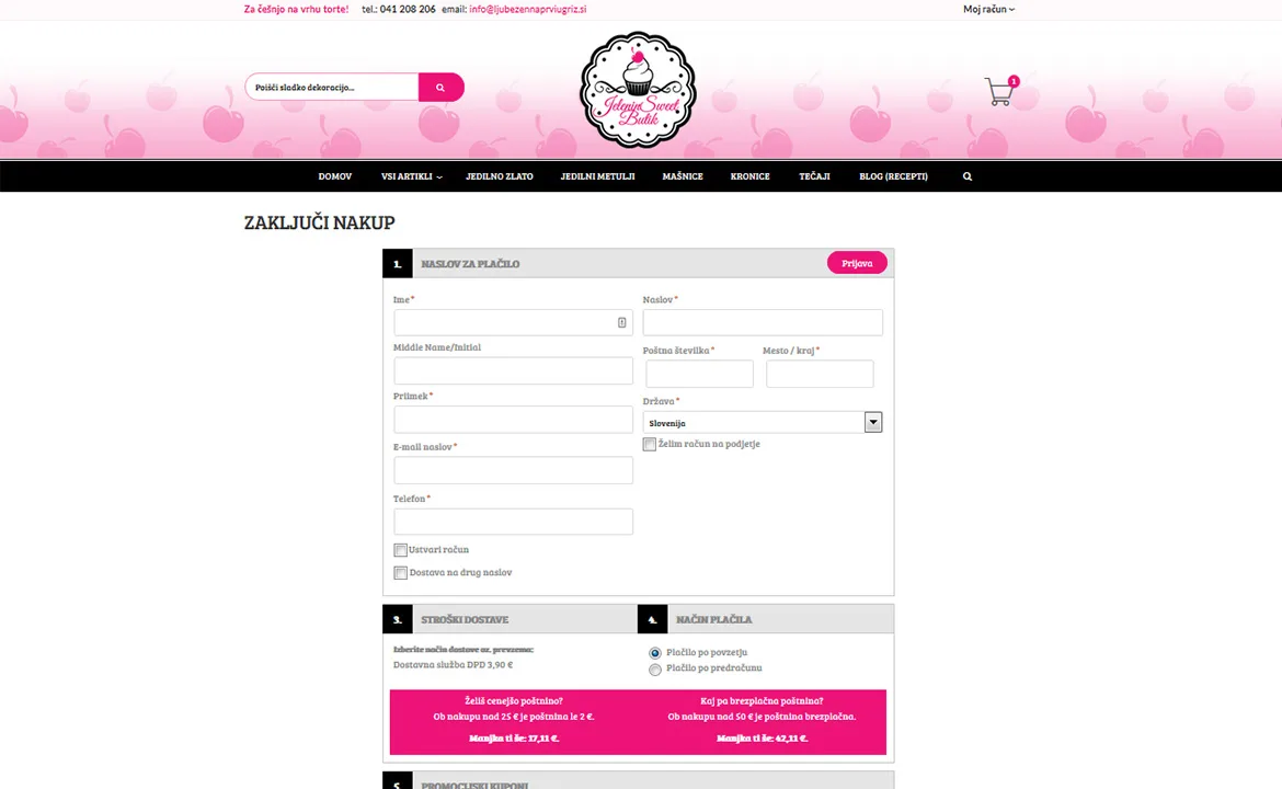 Ljubezen na prvi ugriz: Ljubezen na prvi ugriz checkout