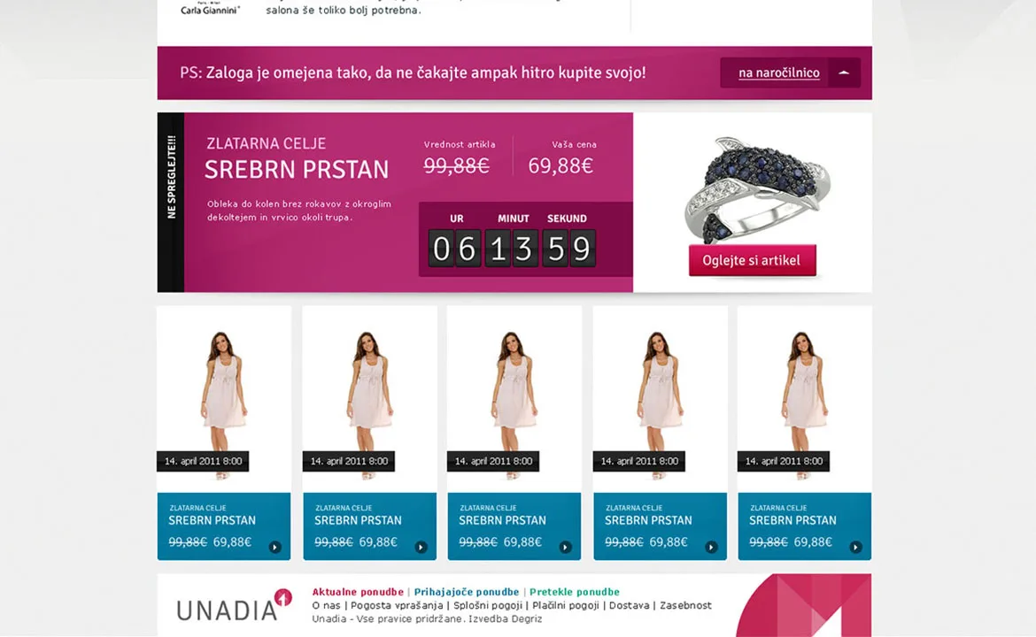 Unadia: Unadia product catalog