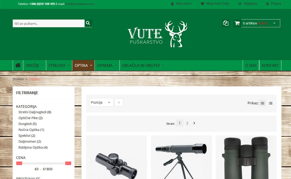 Vute puškarstvo: Vute puškarstvo product catalog