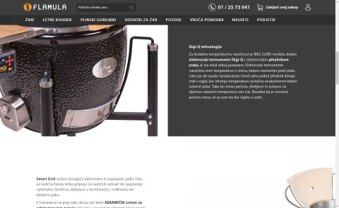 Razširjen prikaz podrobnosti na produktni strani